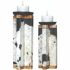 Cheap ???? Uttermost Illini Stone Candle Holders 2 Pc. Set ????